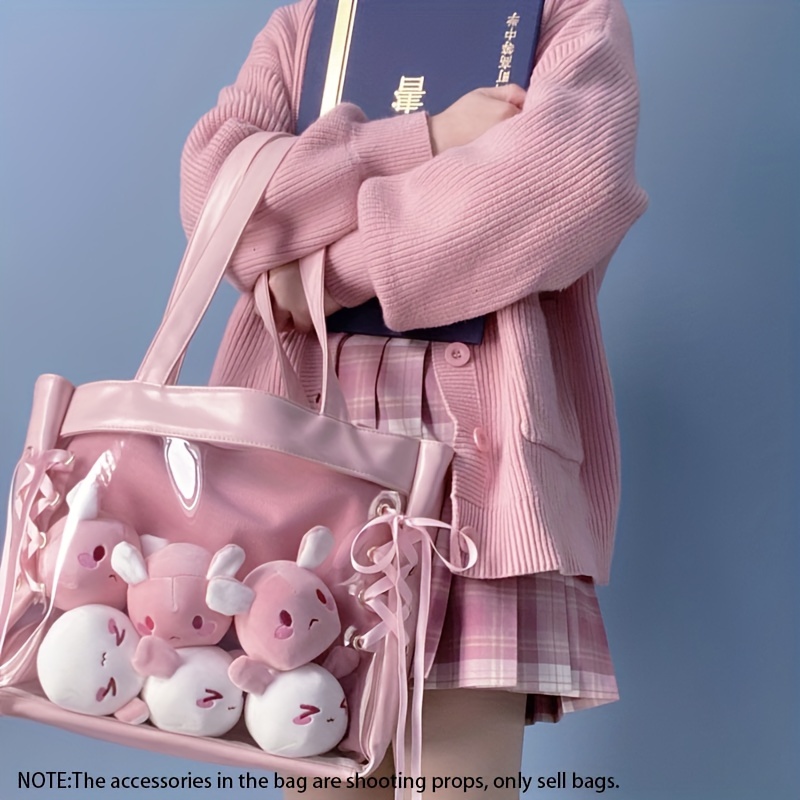 Trendy Solid Color Tote Bag Women Minimalist Shoulder Bag - Temu Canada