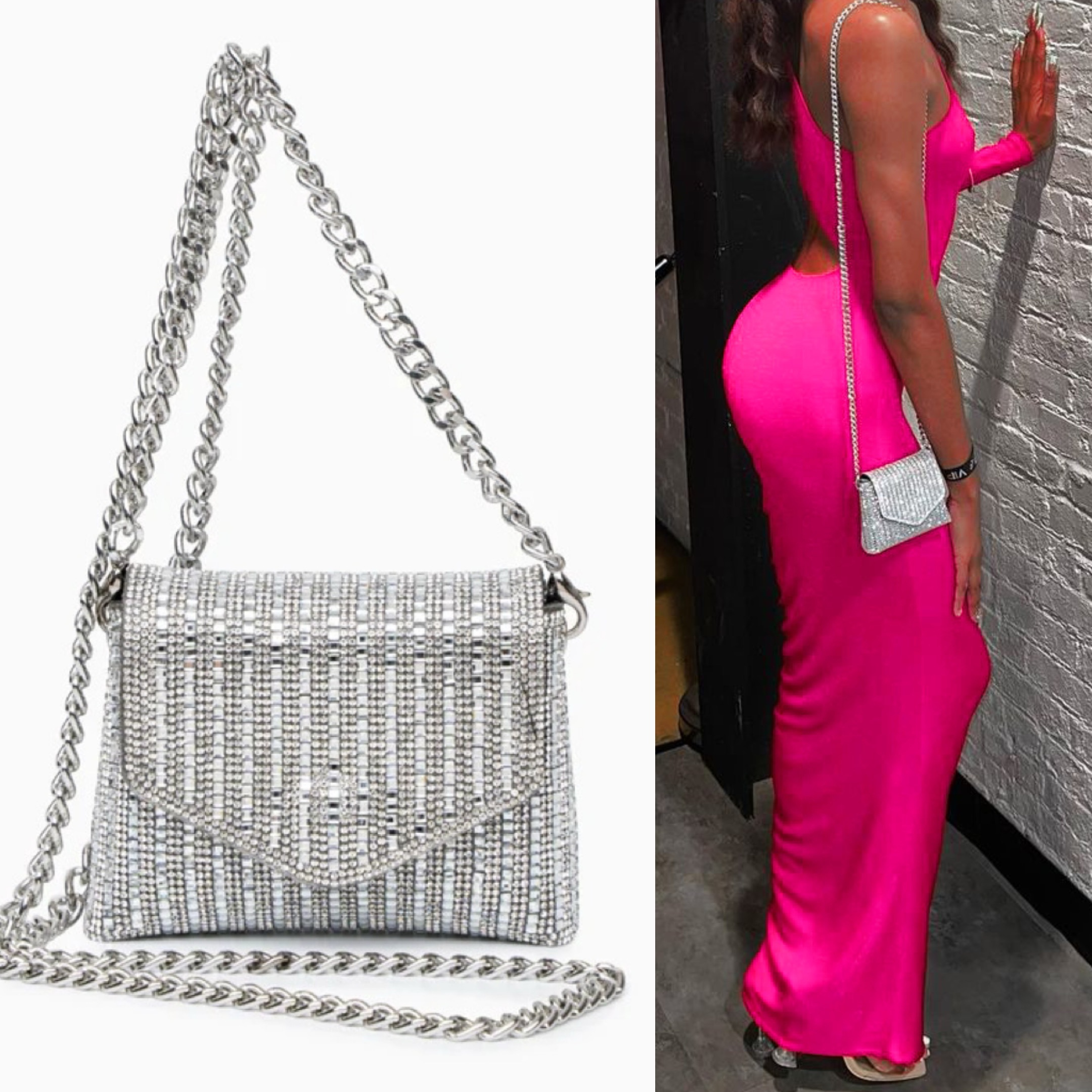 Mini Glitter Crossbody Bag, Bling Sparkle Shoulder Bag, Women's Classic  Handbag & Purse For Wedding Party Prom Cocktail - Temu