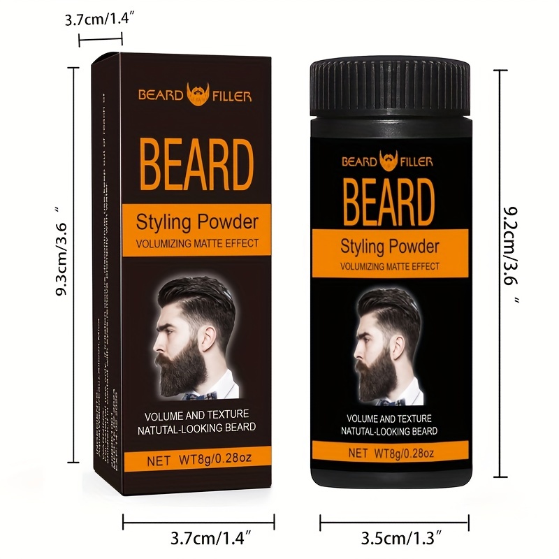 Polvere per lo styling della barba Polvere testurizzante per lo styling dei  capelli - Fissaggio volumizzante e opacizzante - Non appiccica, aspetto