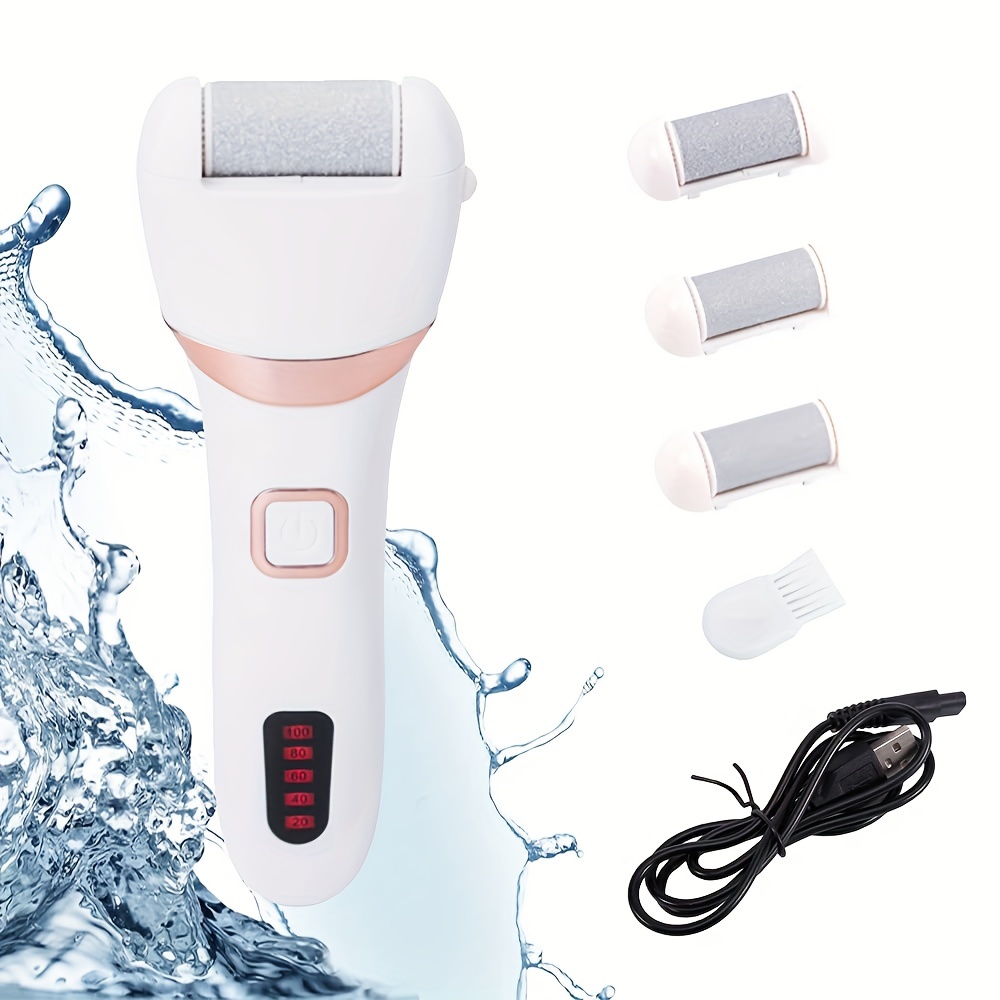Callus Remover for Feet, Rechargeable Foot Scrubber Electric Foot File  Pedicure Tools for Feet Electronic Callus Shaver Waterproof Pedicure kit  for