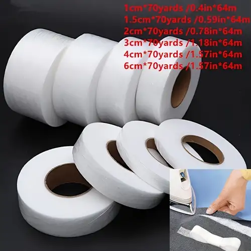 2rolls PA DIY Craft Double Sided Curtain Hemming Tape No Sewing Iron On 2cm