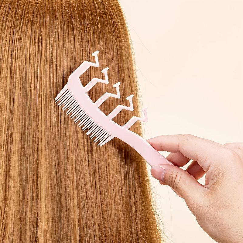 Z Shaped Massage Detangling Hair Brush Hair Stitch Seam Curly Comb Style  Hair Hair Hidden Tool Straight Comb Comb Fluffy - Beauty & Personal Care -  Temu Canada