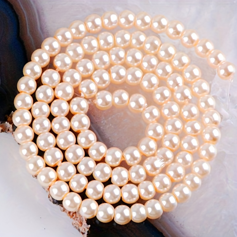 Beads For Bracelets Making Kit Diy Imitation Pearl Beads For - Temu