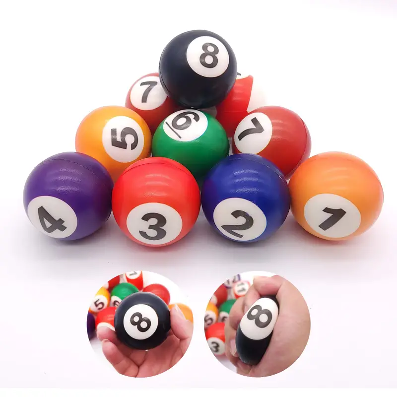 Simulation Mini Snooker Balls Sponge Balls Foam Balls Funny - Temu