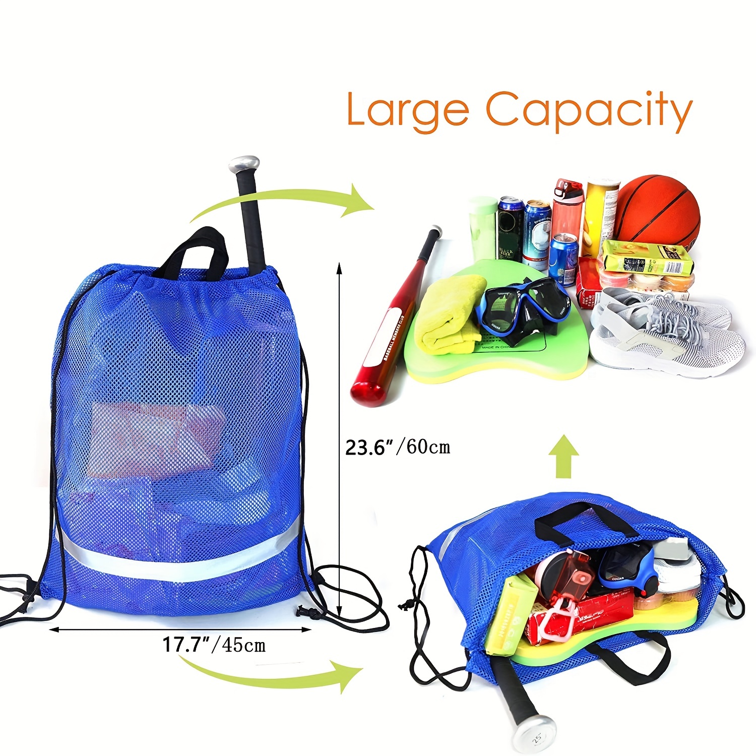 KLAPIA Bolsa Deporte/Bolsa Playa de Cuerdas/Mochila cuerdas/Mochila Saco  Cordones/Mochila Playa Impermeable, Gimnasio, Natación, Piscina,  Viaje/Bolsa Tela Mujer, Niños, Unisex (AZUL) : : Deportes y aire  libre