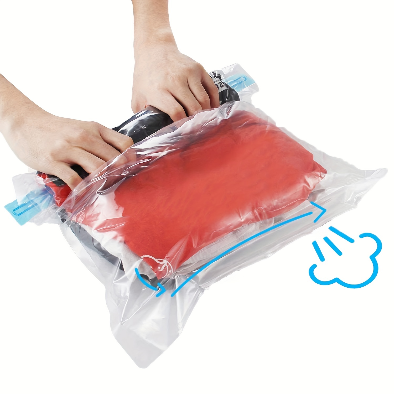 Vacuum Compression Bags For Travel Hand Roll Bag For Clothes - Temu