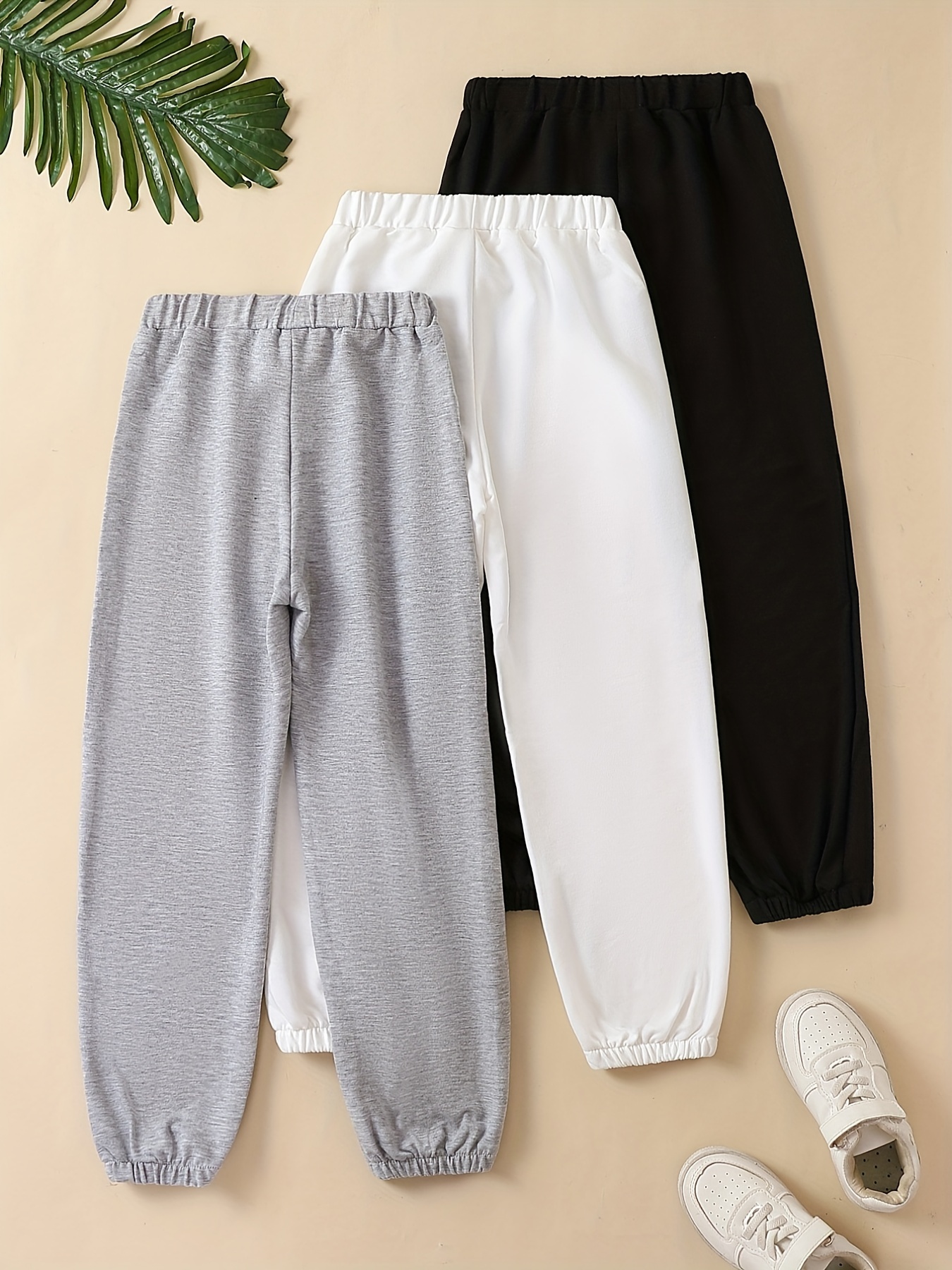 Women's Relaxed Active Cotton Sweatpants, Breathable Stretchy