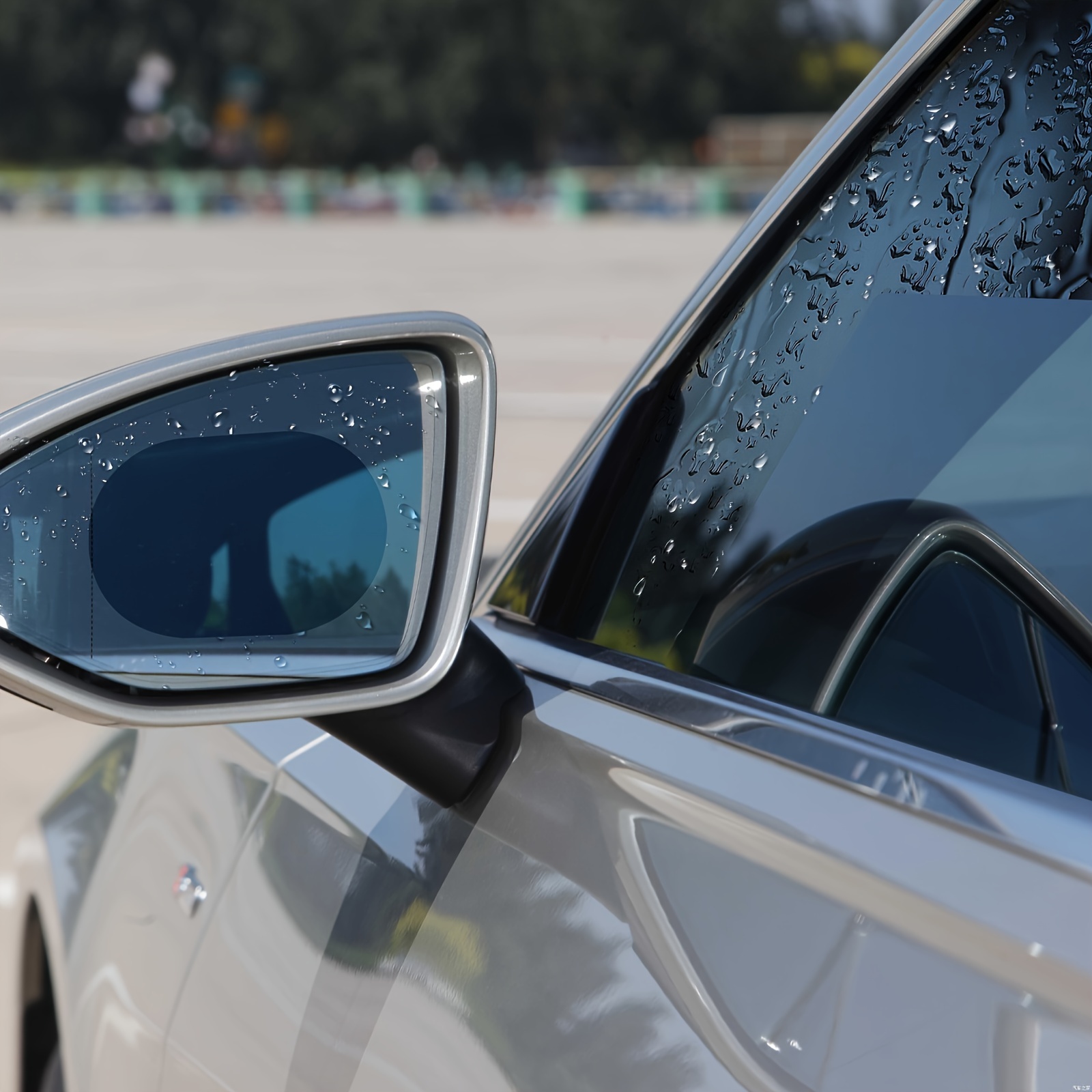 6pcs Car Rearview Mirror Side Window Rain Film, Side Glass Reflective  Mirror Anti-Fog Rain Sticker Film