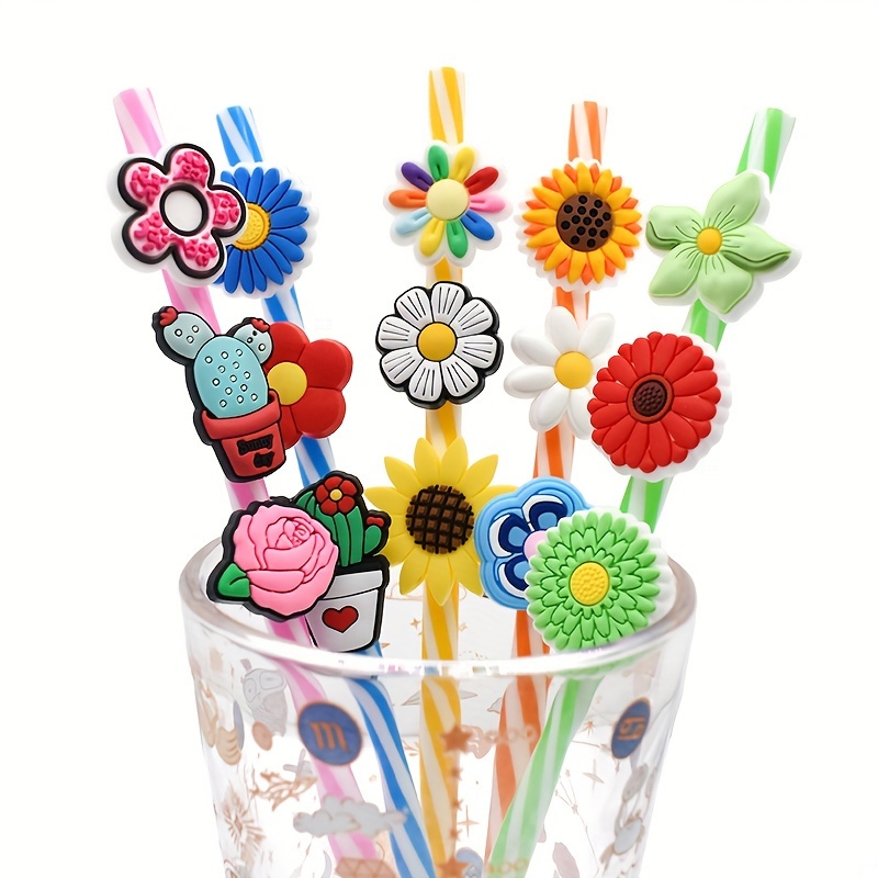 Summer Vacations Straw Toppers Charms For Tumblers - Temu