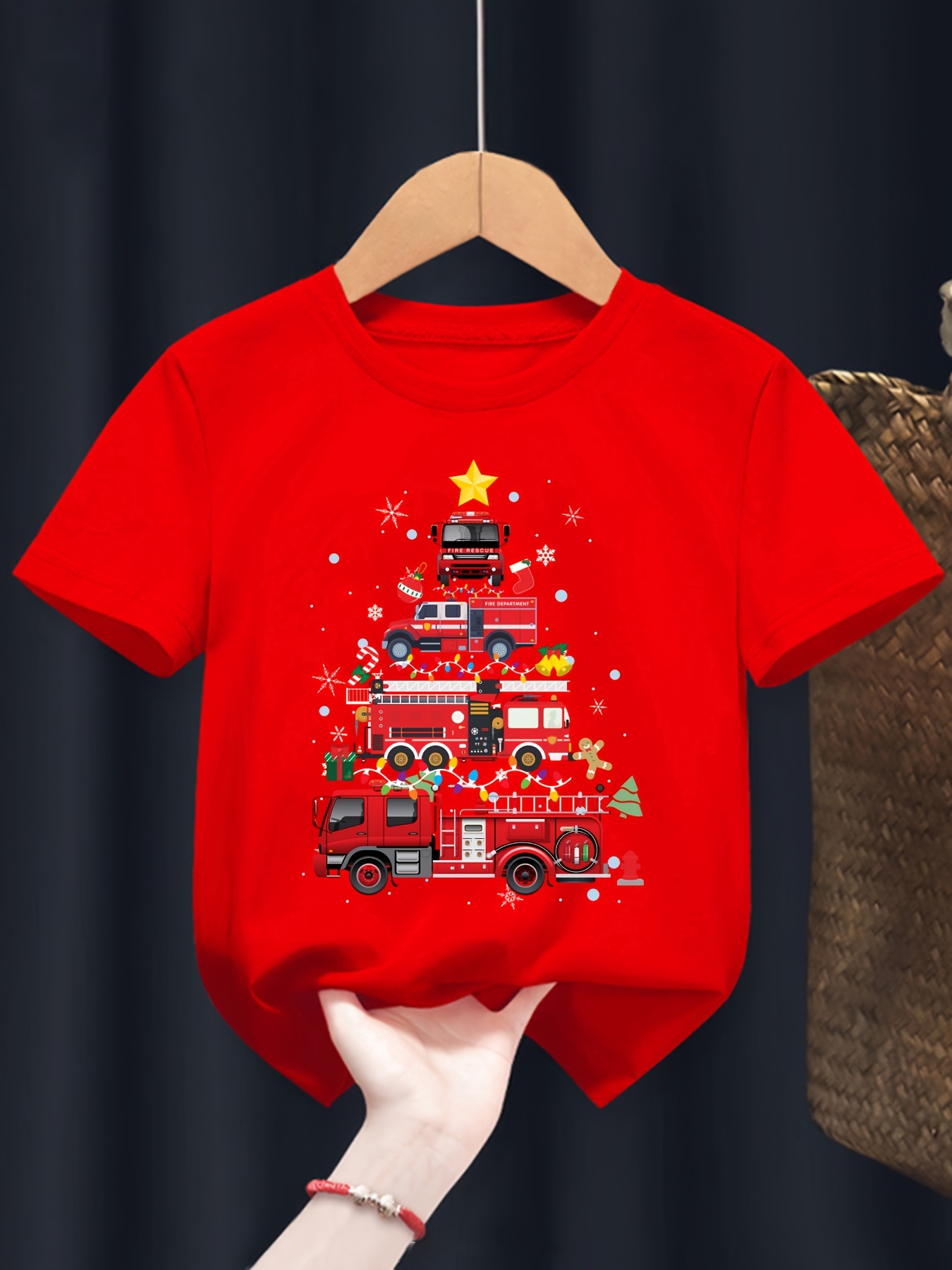 fire truck t shirts for toddlers