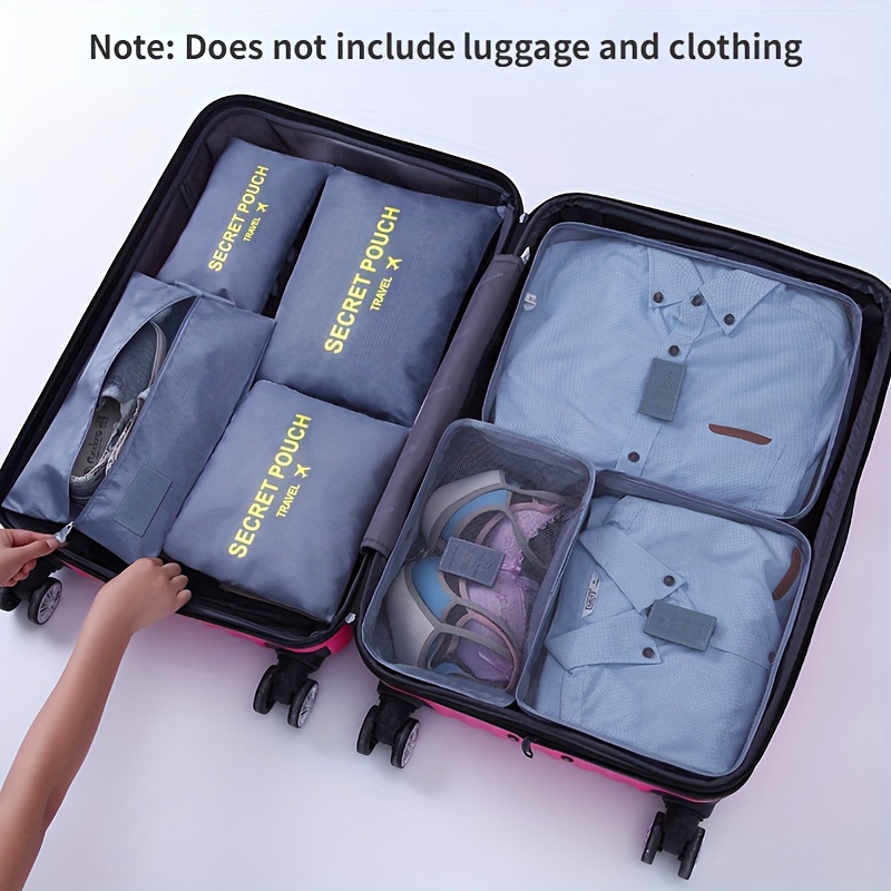 Storage Bags Travel Luggage Organizer 6 Pieces Set Clothing Packing Cubes Storage  Bags - China Travel Packing Cubes and Luggage Organizers Bags Set price