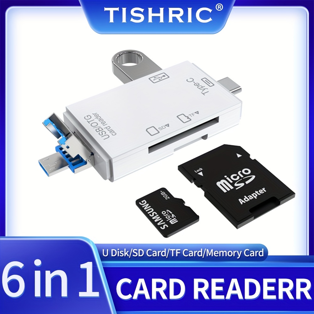 Lecteur De Carte SD Pour IPhone, Adaptateur De Caméra USB 4 En 1 Adaptateur  OTG Femelle