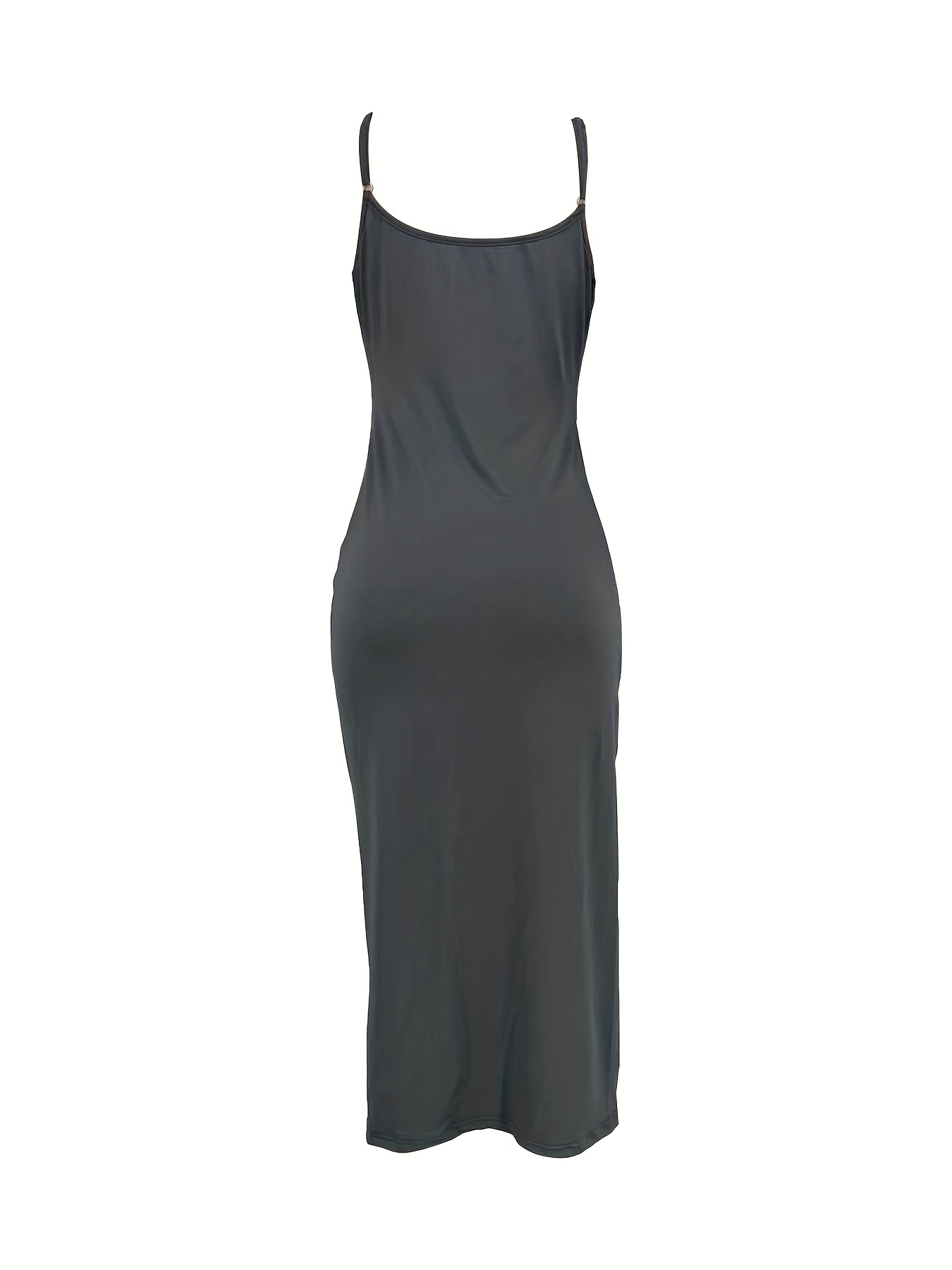 Buy SPAGHETTI STRAP BLACK DRAWSTRING BODYCON DRESS for Women