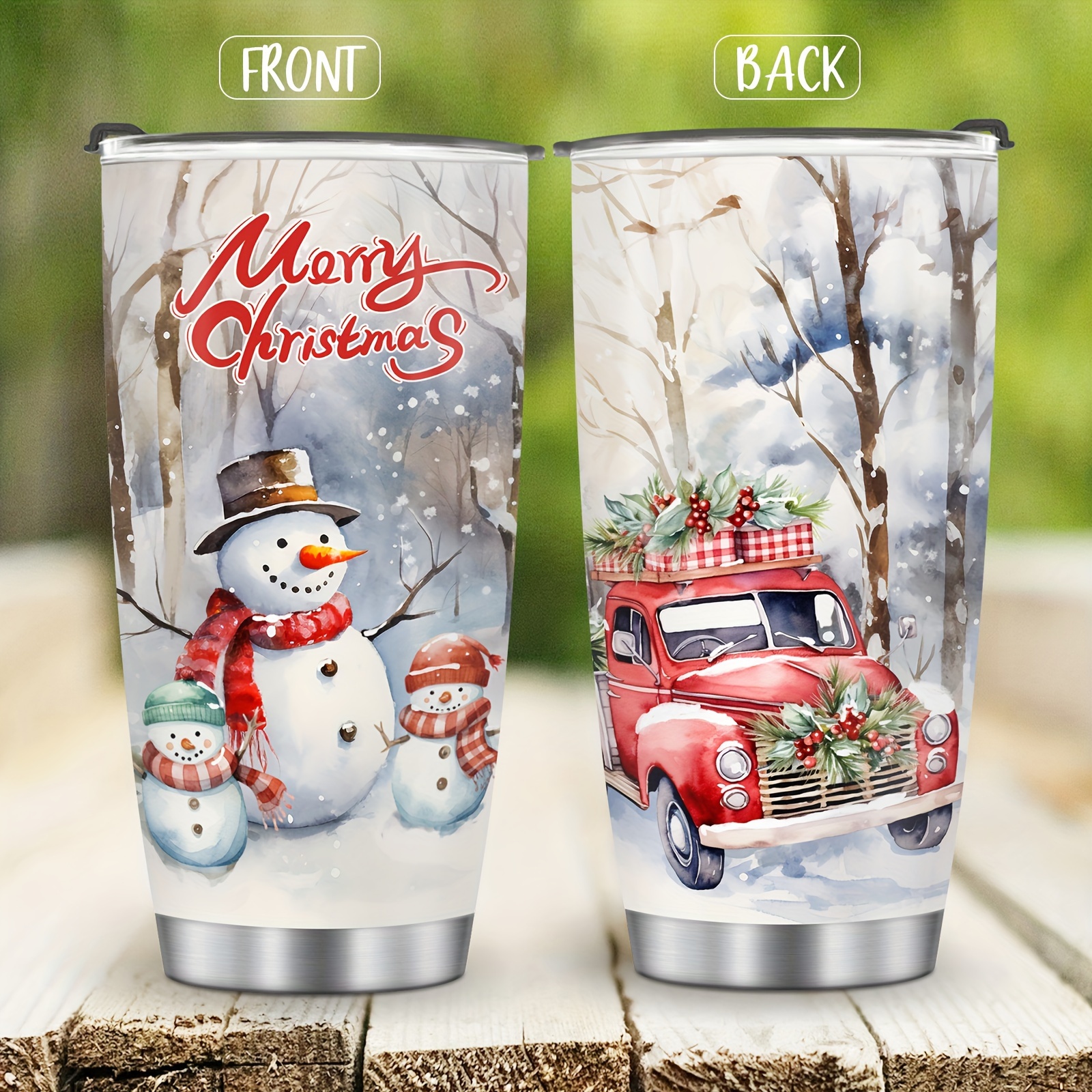 Christmas Tumbler Red Truck Pattern Tumbler Merry Christmas Tumbler  Stainless Steel Double Wall Vacuum Insulated Tumblers Travel Mug Xmas Gifts  For Men Women Friend Parent Teacher - Temu Austria