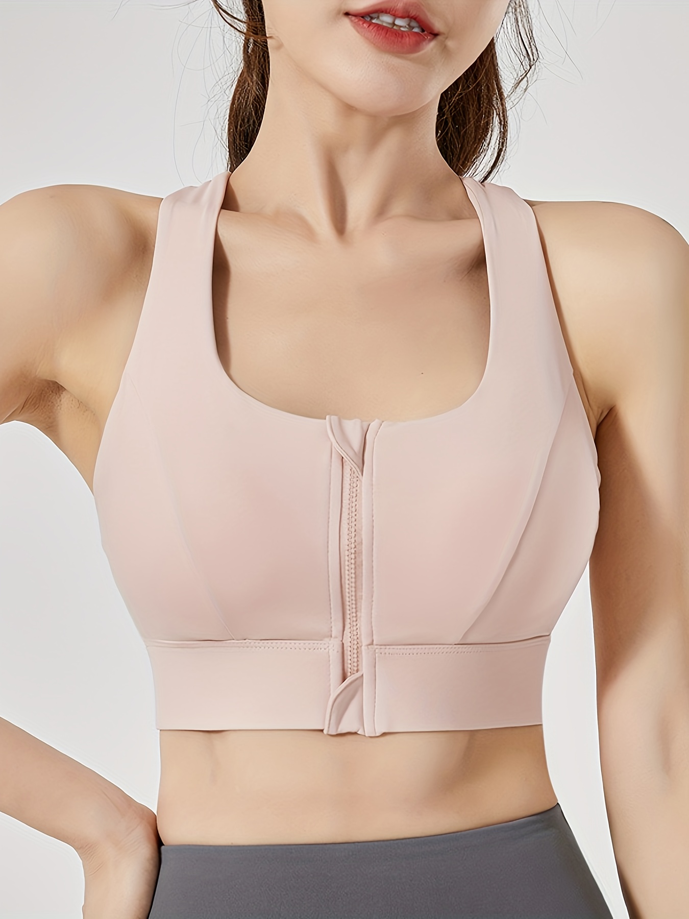 Yoga Outfit S 2XL Sports Bra Women Shockproof Gathering Running
