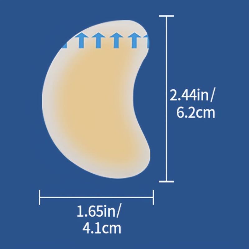 10pcs Invisible Silicone Heel Protector Waterproof Foot Patch
