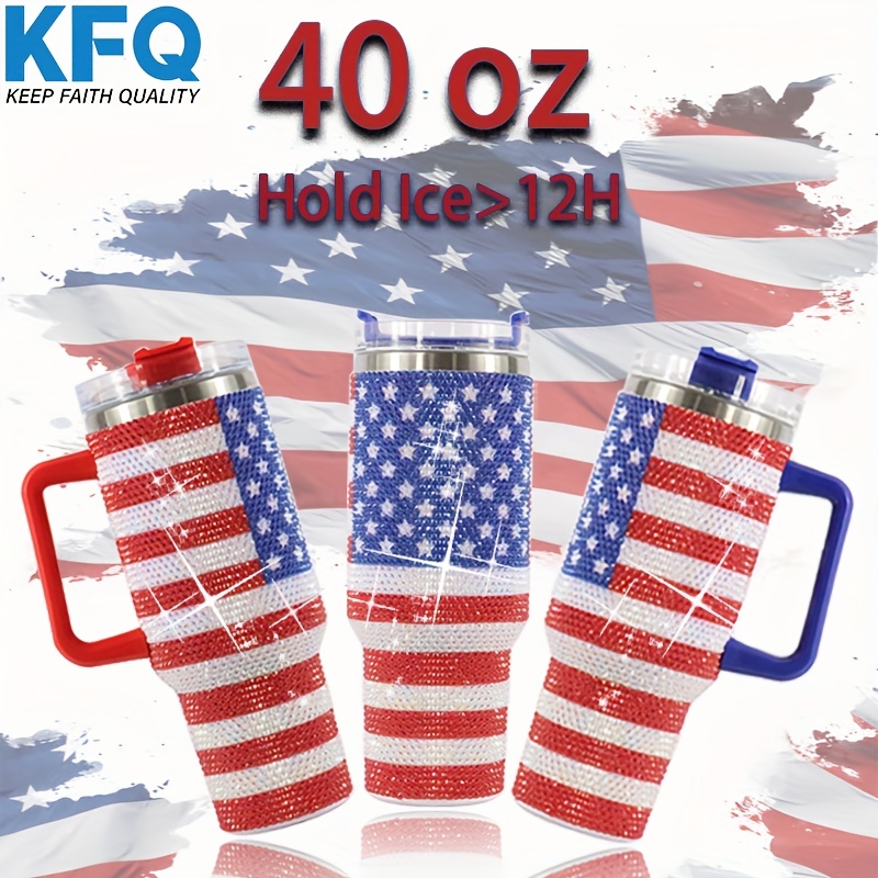 Double Wall Vacuum Insulated Coffee Mug American Flag - Temu