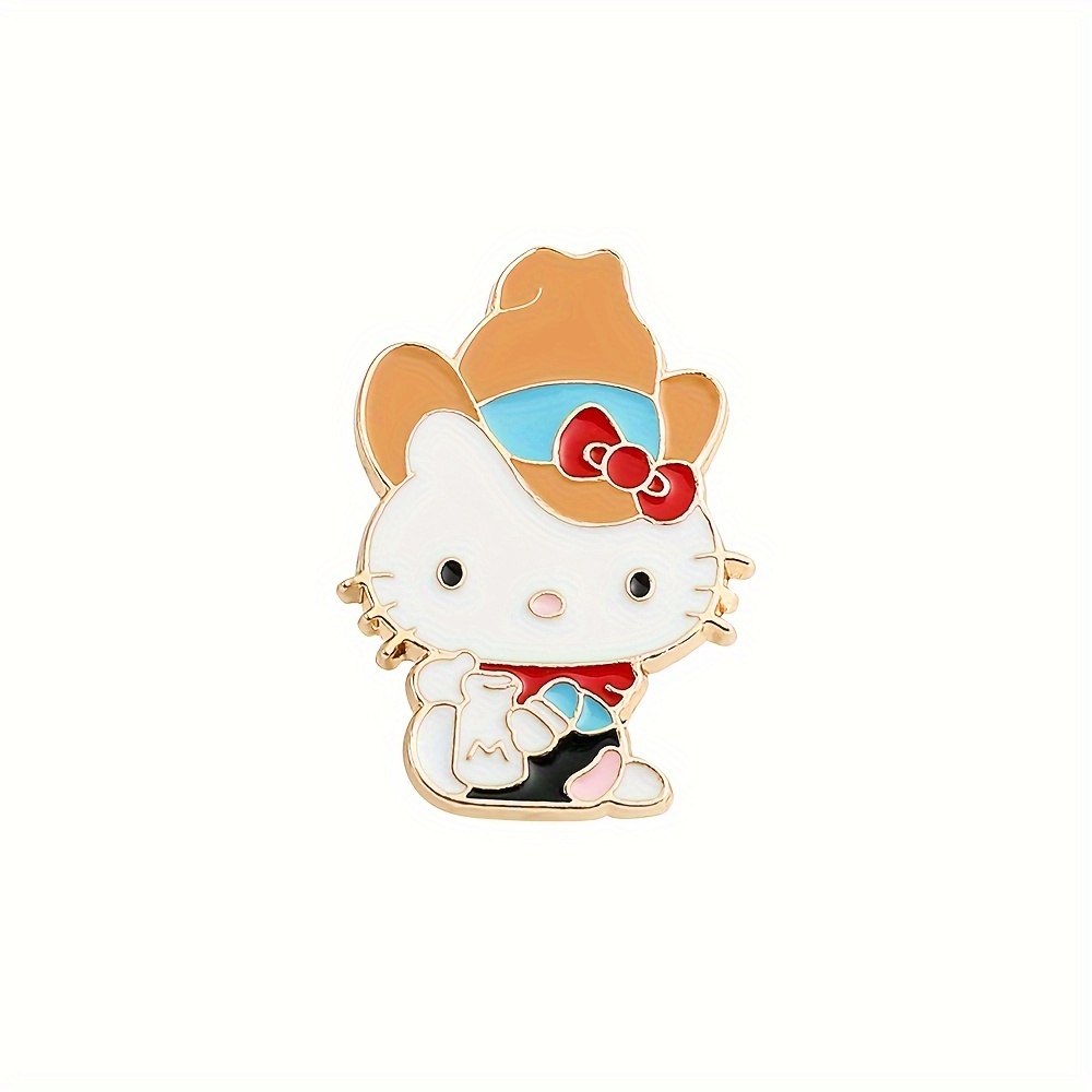 Sanrio Hello Kitty Brooch Enamel Pin Cute Kit Cat Lapel Pins for Backpacks  Brooches for Women Enamel Pin Fashion Jewelry
