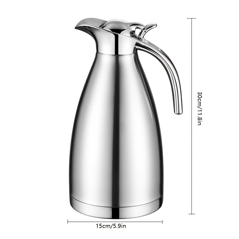 Insulated Coffee Pot, Thermal Insulation Kettle, Insulated Hot Beverage  Pot, Coffee Cup Insulated Stainless Steel Large Beverage Dispenser, Cold /  Hot Water Lever Action, Summer Winter Drinkware, Home Kitchen Items Travel  Accessories 