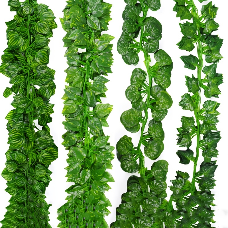 12pcs 2.1m Artificial Vines False Sweet Potato Leaves Vines False