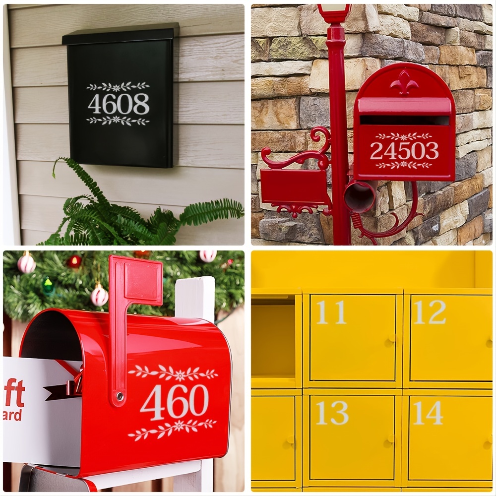 Mailbox Numbers Stickers Waterproof Vinyl Number Stickers - Temu