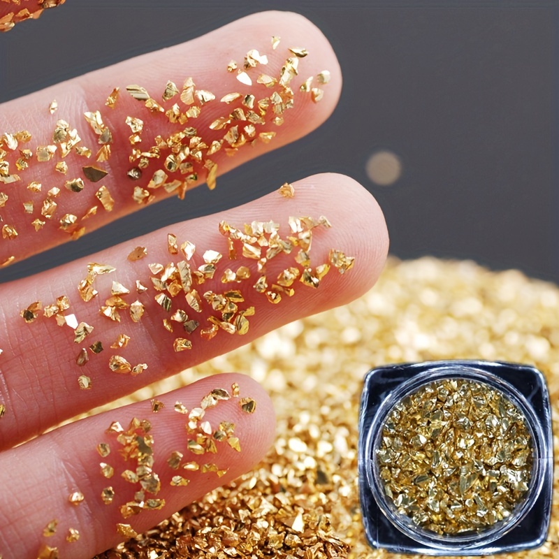 Shiny Crushed Glass Glitter For Resin Nails And Crafts - Temu