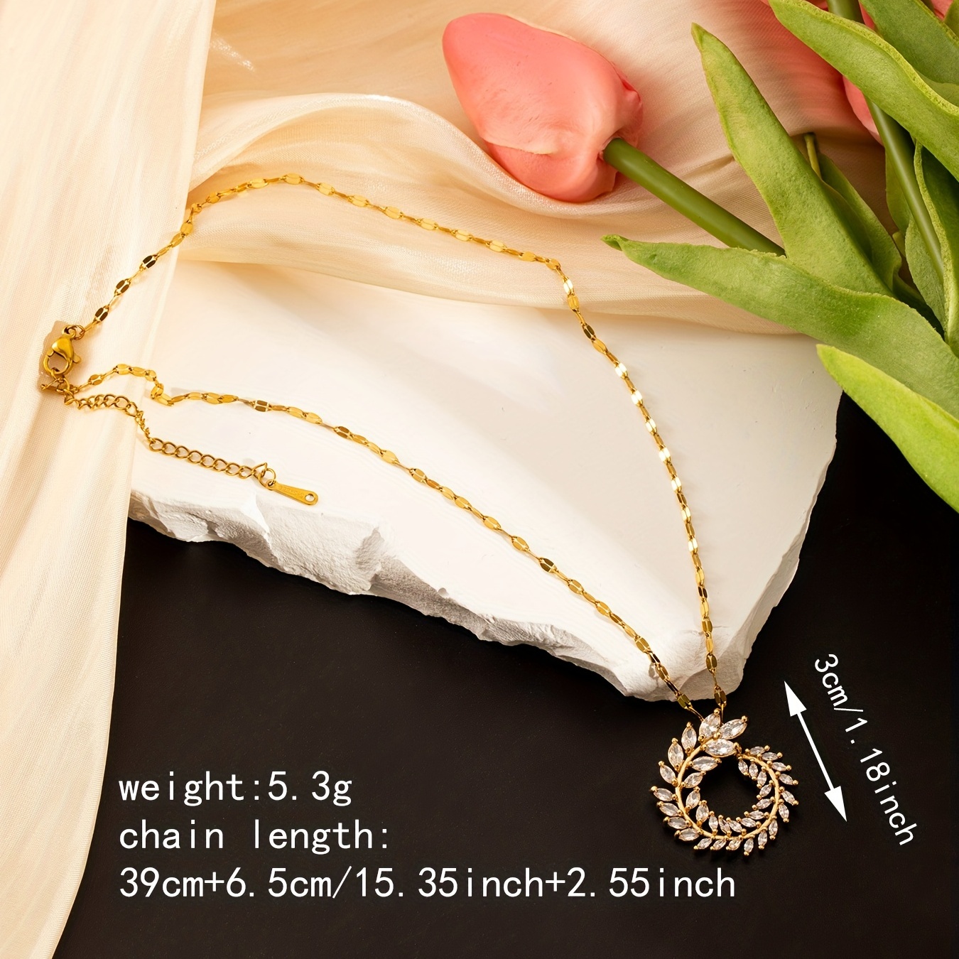 1pc Fashionable Rhinestone & Flower Decor Chain Bracelet for Women for Daily Decoration,one-size