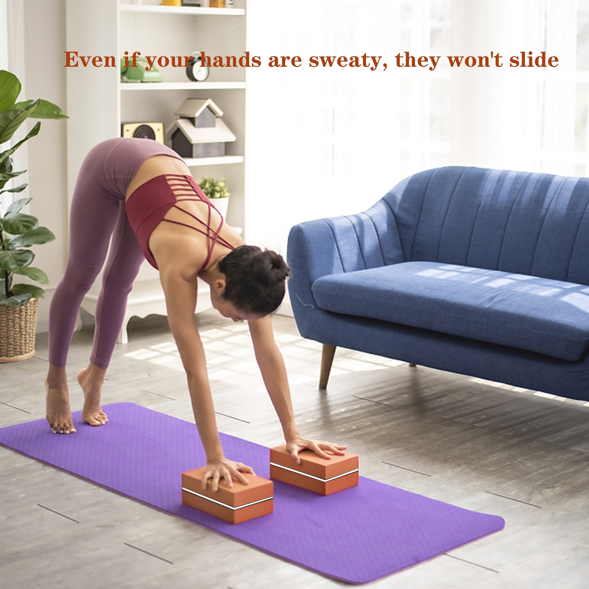 Yoga Blocks Yoga Pilates Meditation Lightweight Non slip - Temu