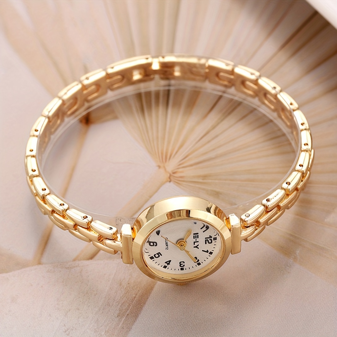 womens watch luxury round pointer quartz watch casual analog bracelet party dress wrist watch details 1