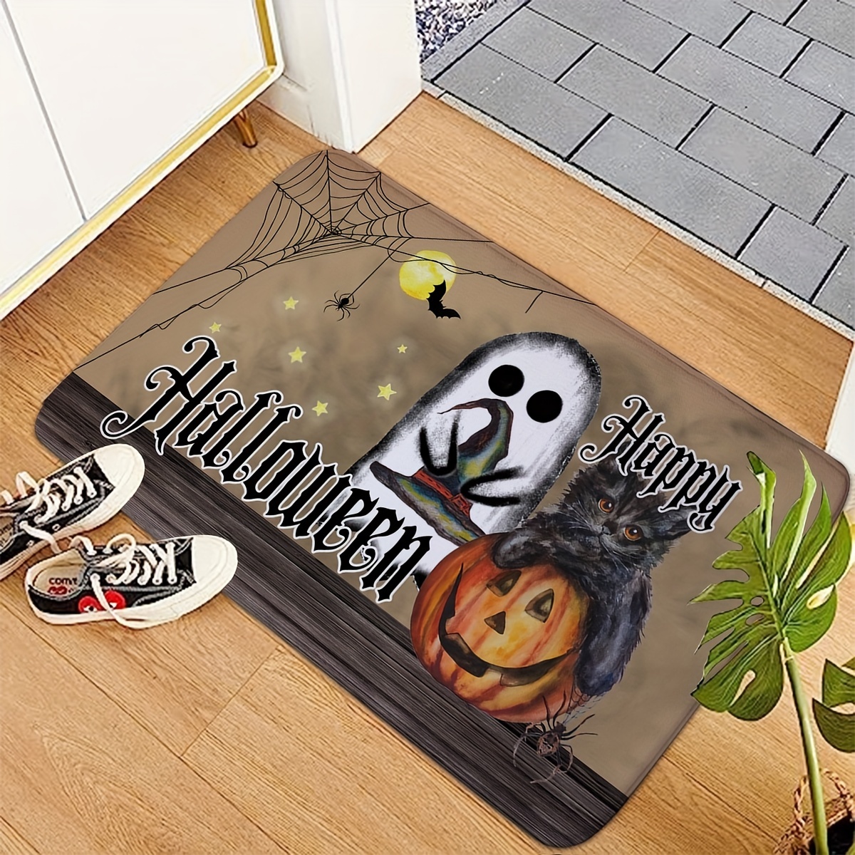 Halloween Extra Large Pumpkins Front Doormat For Entrance - Temu