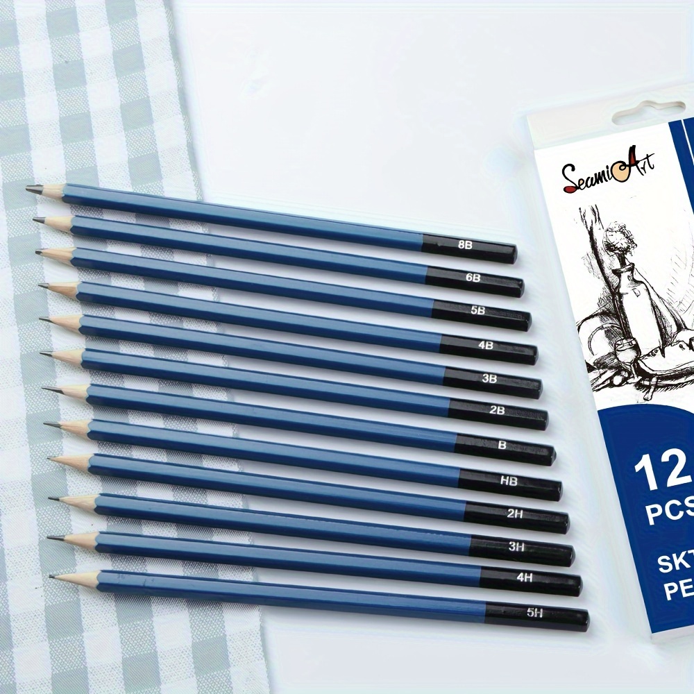 Professional Sketch Drawing Pencil Set Hb 2b 6h 4h 2h 3b 4b - Temu