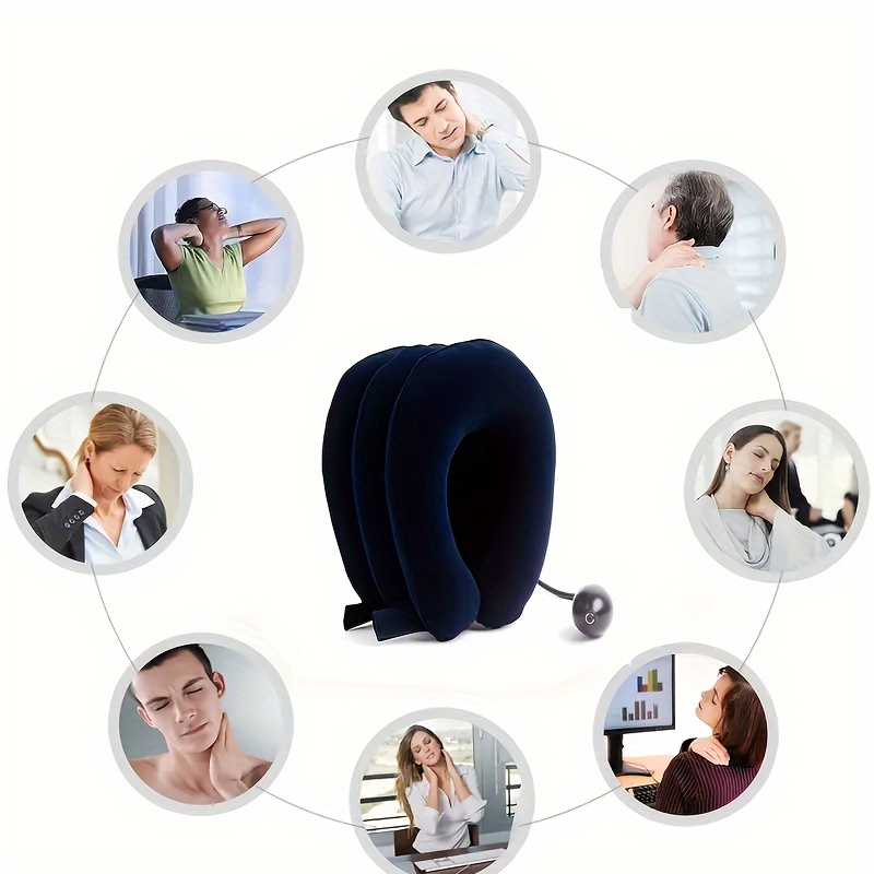 Neck Stretcher Traction Device Inflatable Massage Pillow - Temu