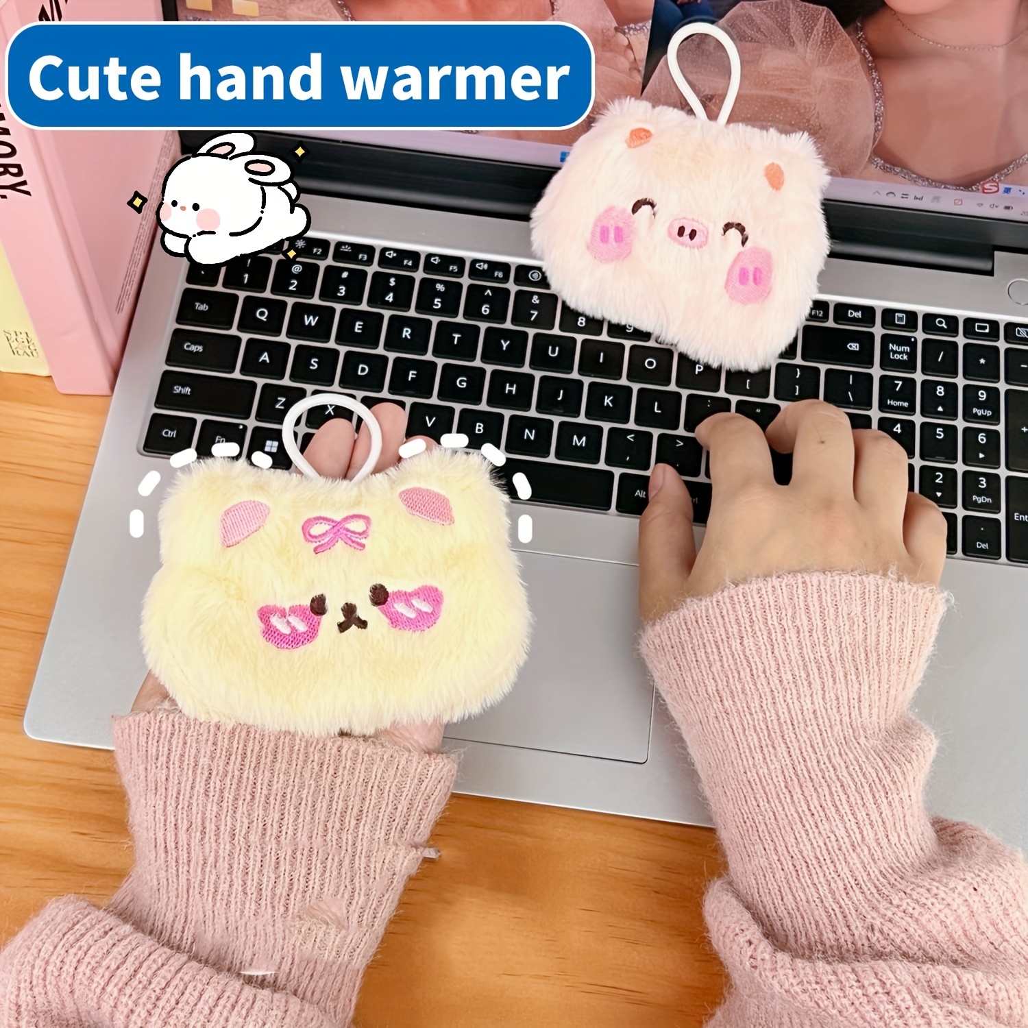 Cute Panda, Rabbit, Frog, Bear, Animal Hand Warmer, Dual-purpose Hand  Pillow, Winter Hand Pillow, Office Pillow Easter Gift