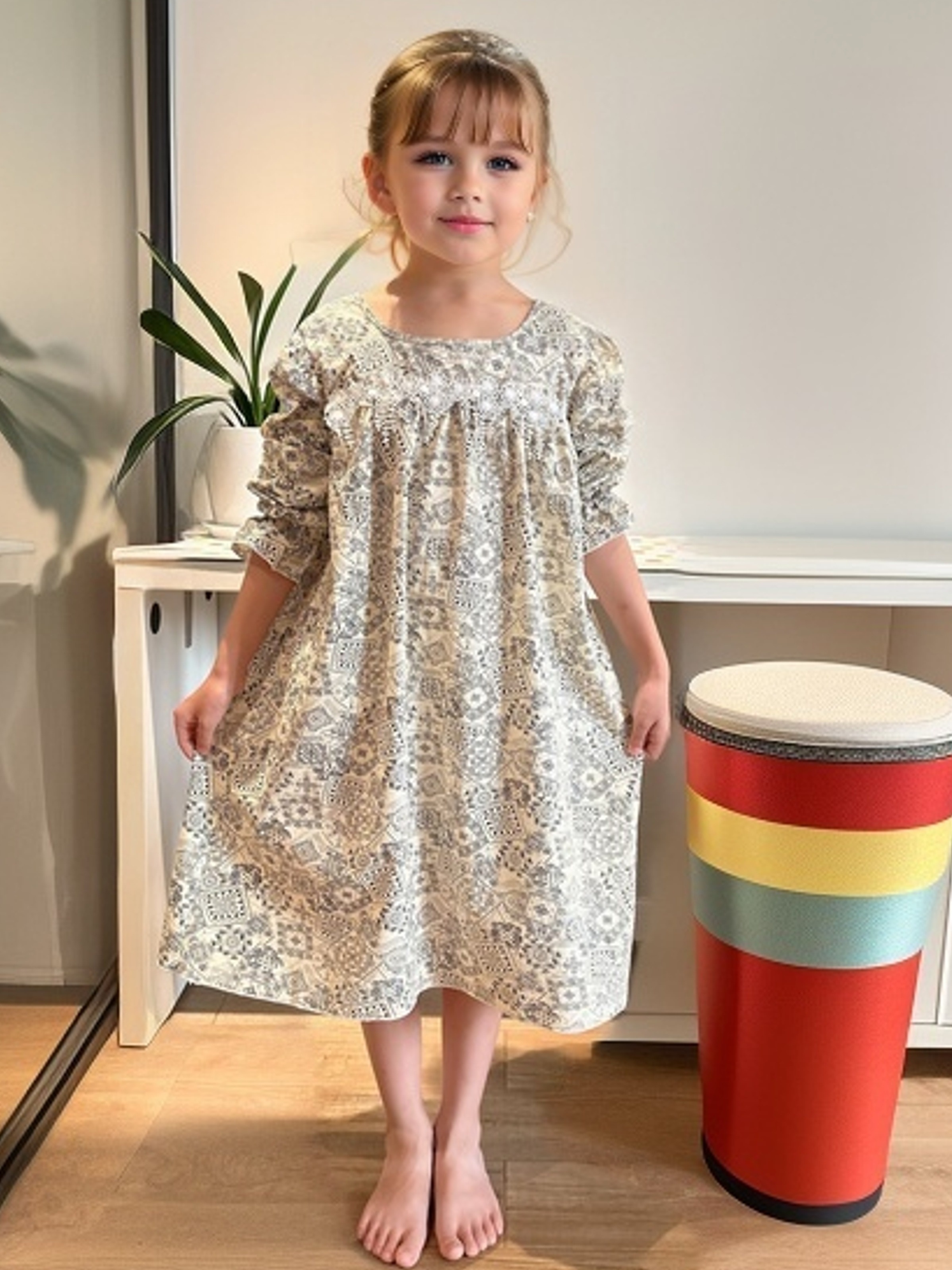 Camisola Boêmia Estilo Menina, Vestido De Noite De Algodão De Manga  Comprida Com Decoração De Renda, Pijama Macio E Confortável, Roupa De Dormir  Infantil - Temu Portugal