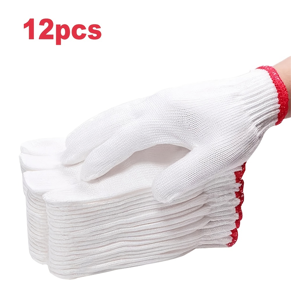 Hand Working Gloves 10 Needle Thin Thread Encryption Safety Grip Protection Work  Gloves Men Women Bbq