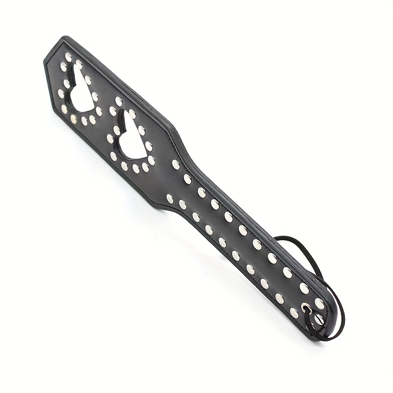Leather Spiked Spanking Paddle For Kinky Couples