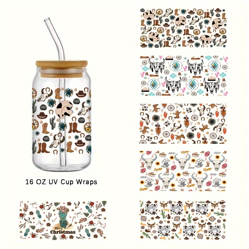 Cowboy clothes 16oz libby cup wrap