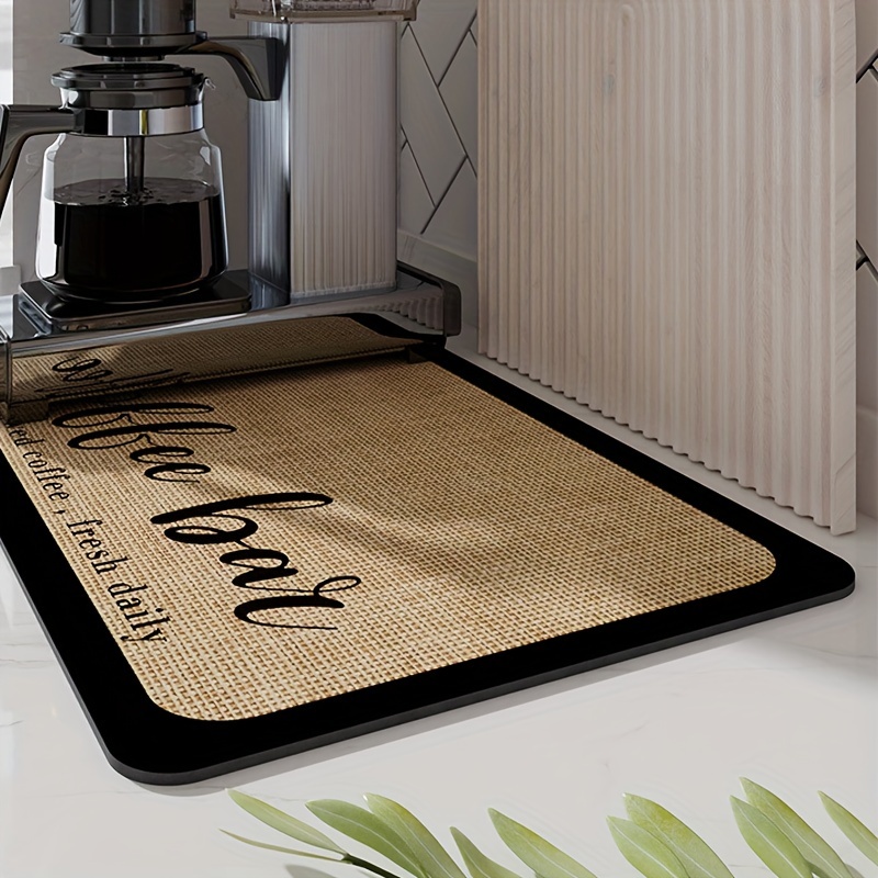 1pc, Dish Drying Mat, Kitchen Countertop Absorbent Pad, Washstand Drain  Mat, Soft Faucet Absorbent Mat, Toilet Washstand Cup Mat, Kitchen  Accessories