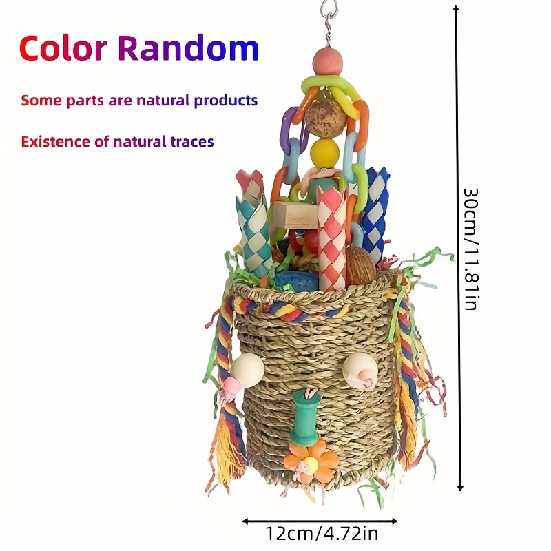 Random Bird Foraging Toys Seagrass Basket