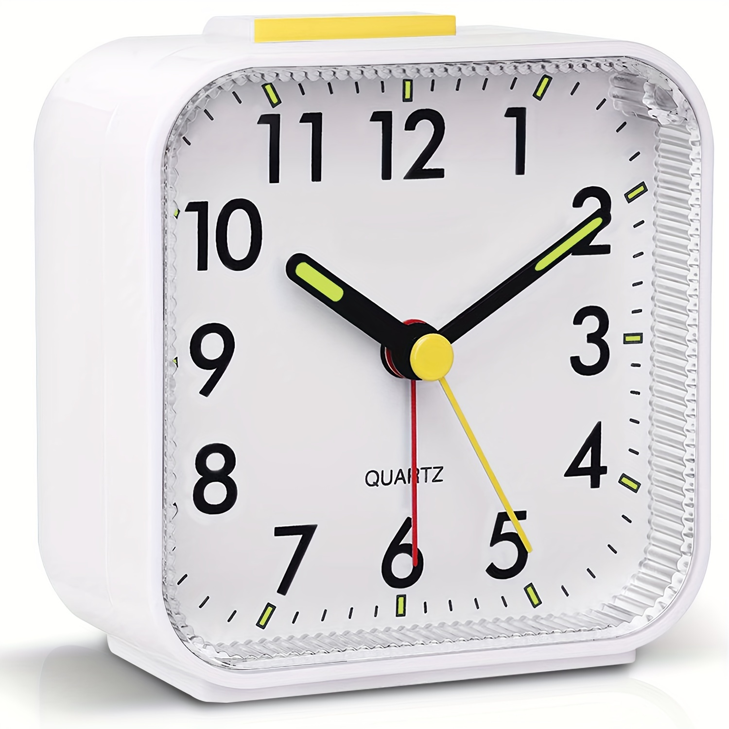 Square Simple Quartz Beep Alarm Clock Cute Portable Travel Table Bedside  Clock