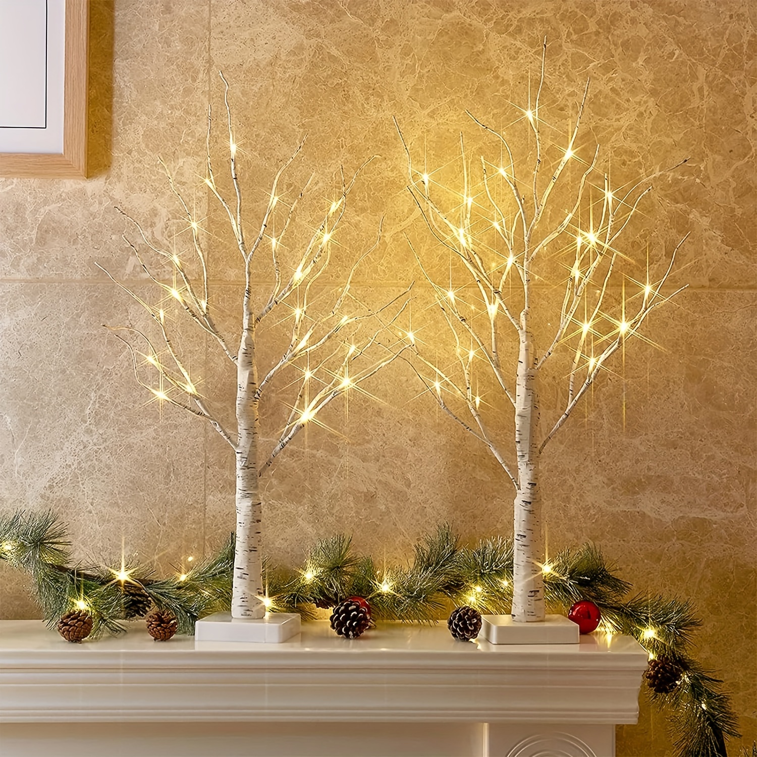 1pc 24 LED Weihnachtsbaum Mit Blinkenden Lichtern, Feenlicht-Geist