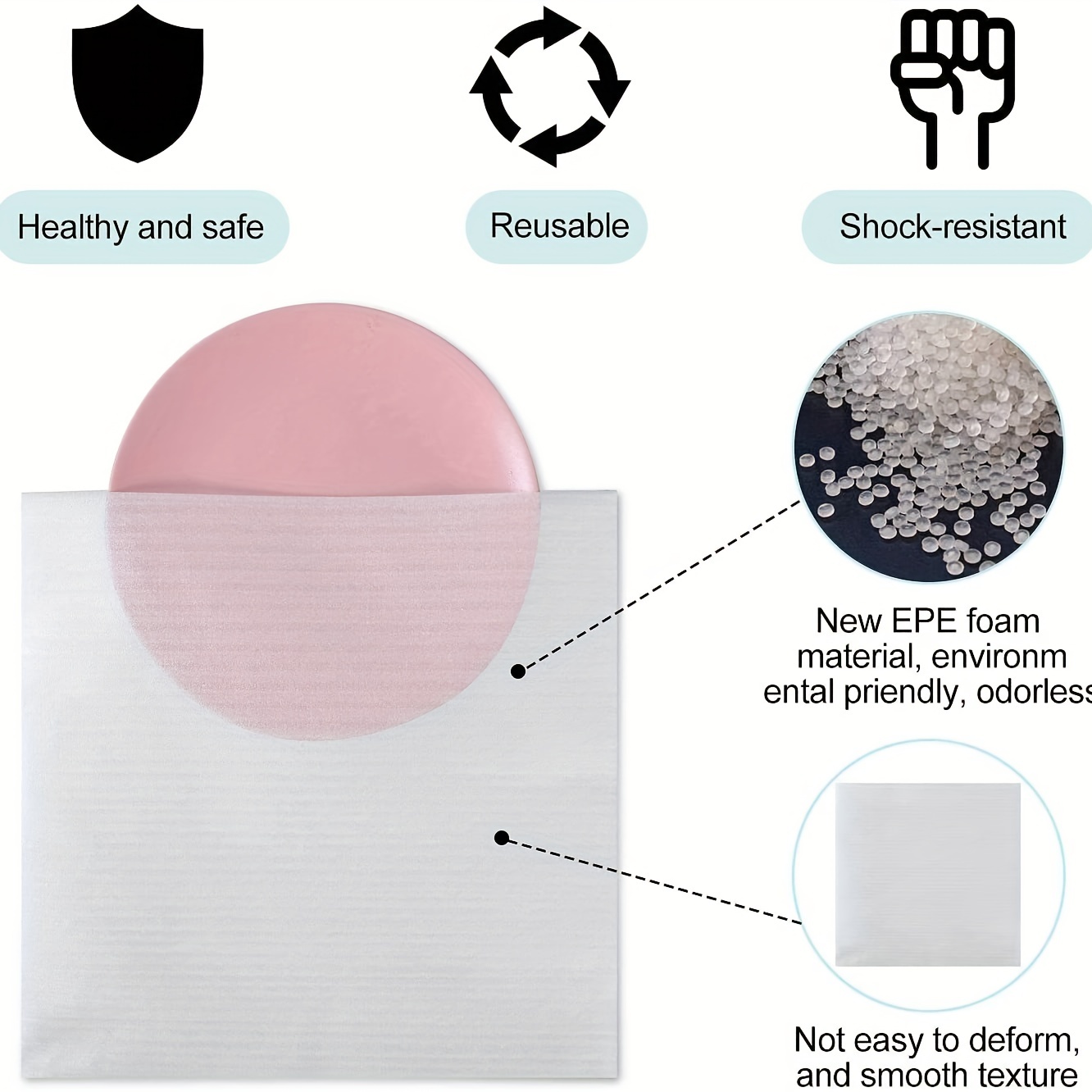 Foam Wrap Cushion Sheets Safely Wrap To Protect Dishes - Temu