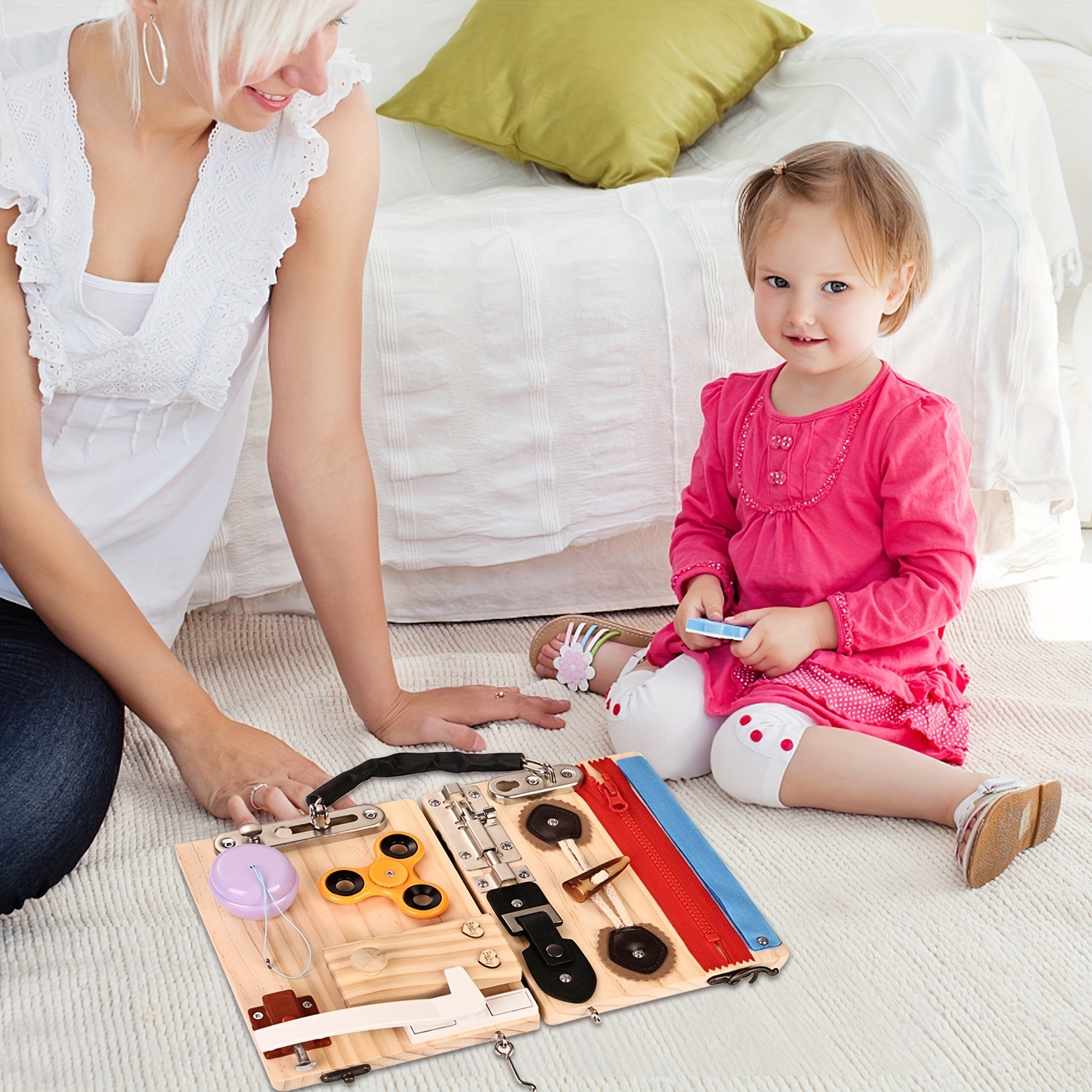Folding Busy Board Montessori Toys For Kids Age + Children's - Temu