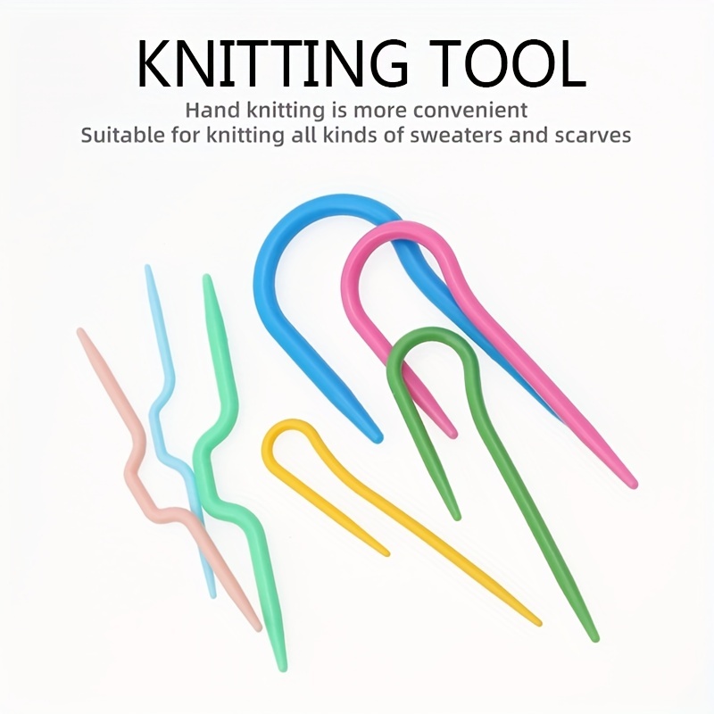4sizes Knitting Cable Needles U Cable Stitch Holders U Shape - Temu