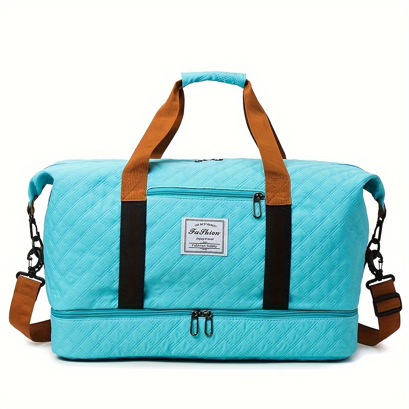 Image of Travel Bag Dry And Wet Fitness Bag Large Capacity Yoga Bag Sports Tote Bag Single Shoulder Waiting For Delivery Boarding Bag