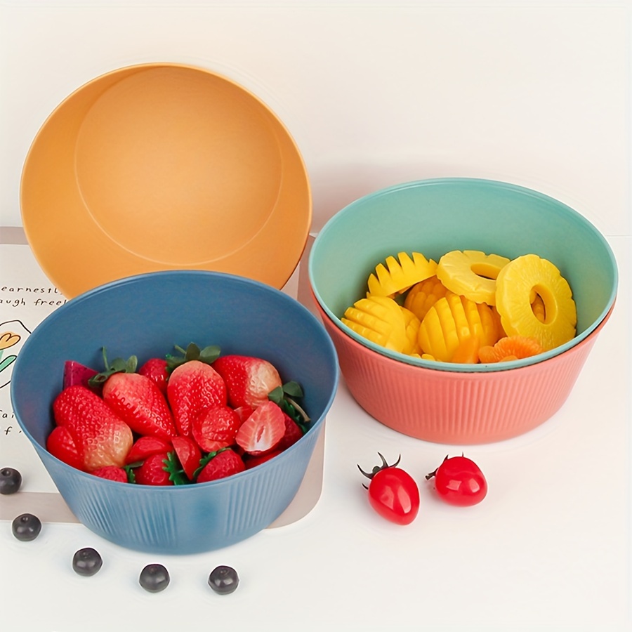 Unbreakable Cereal Bowl Set Novel Double layer Salad Bowl - Temu