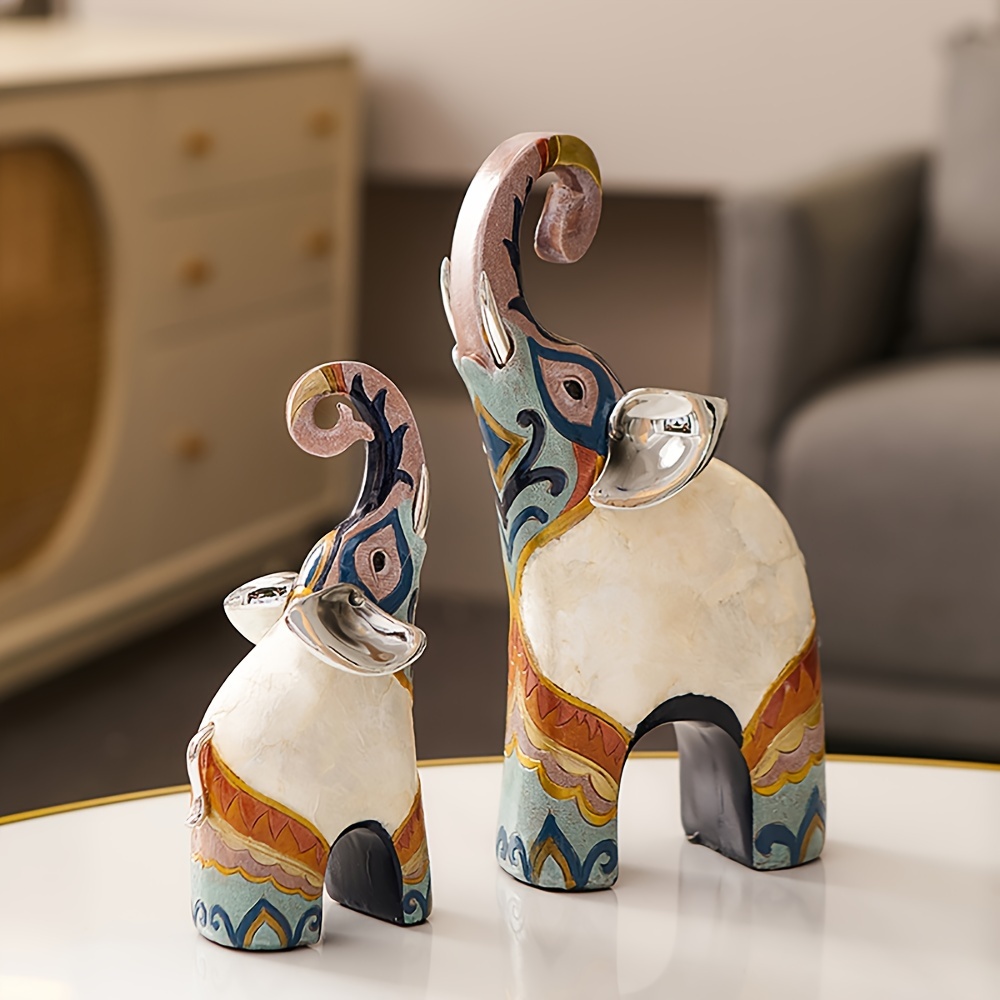 Handmade Indian Home Decor Animal Figurine Polyresin Elephant in