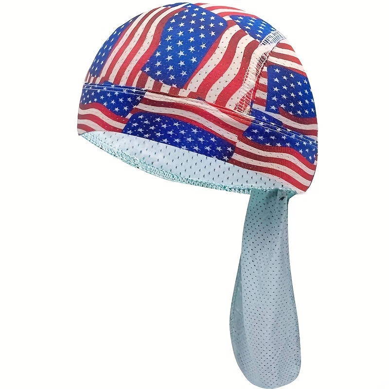 American Flag Skull Cap Pirate Hat Sweat Absorption Quick drying