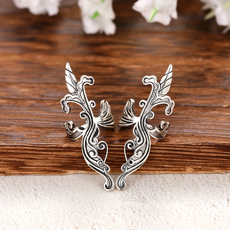 Image of Vintage Bohemian Style Ear Clips Men Women Daily Hip-hop Punk Fashion Earrings