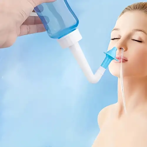 40 sal nasal + olla Neti 300 ml + pulverizador nasal hidratante [cuidado  diario de la
